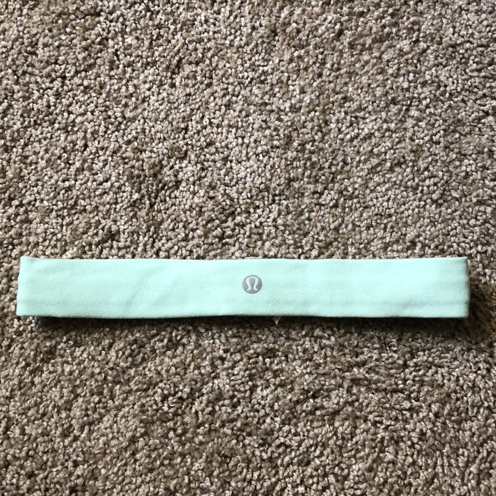 Mint green lululemon headband